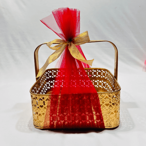 Ready-to-Use Trousseau Packing Metal Basket| adscraft.in