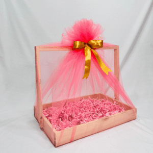 Ready-to-Use Trousseau Packing Tray - Wooden Handle Tray for Gift Hampers & Trousseau Packing (14x10x2 inches)