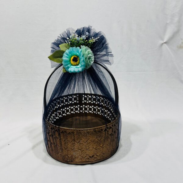 Ready-to-Use Trousseau Packing Metal Basket| adscraft.in