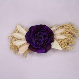 Ready-to-Use Flower Bunch: Purple Artificial Flower Bunches for Decoration, Trousseau Packing, and Gift Hampers (Pack of 4)