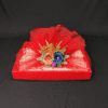 Premium Quality Ready to Use Trousseau Packing Tray with Red Net and Flower Bunch